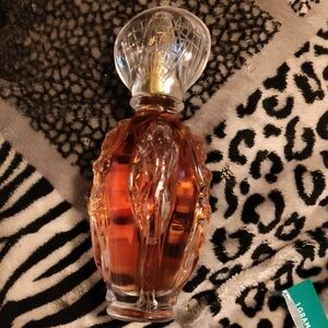 Elegant Gold and Brown Vicky Tiel Perfume Bottle